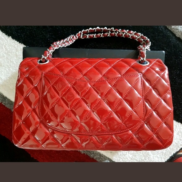 (SOLD) Chanel Red Medium Double Flap Bag - Picture 5 of 5